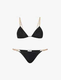 OSEREE Lumière Metallic-weave Bikini Set