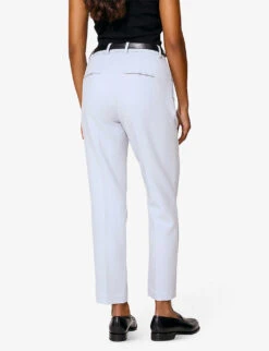 By Malina Lovi Straight-leg High-rise Woven Trousers -Reiss Shop R04133227 SKYBLUE ALT03