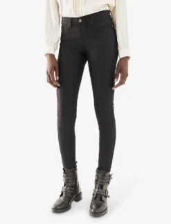 Ikks Skinny Mid-rise Stretch-denim Jeggings 7 Ikks Skinny Mid-rise Stretch-denim Jeggings -Reiss Shop R04133235 DARKGREY ALT02