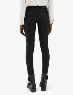 Ikks Skinny Mid-rise Stretch-denim Jeggings 8 Ikks Skinny Mid-rise Stretch-denim Jeggings -Reiss Shop R04133235 DARKGREY ALT03