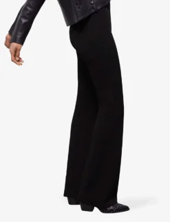 THE KOOPLES Check-print Elasticated-waist Stretch-woven Suit Trousers -Reiss Shop R04134641 BLA01 ALT02