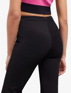 THE KOOPLES Check-print Elasticated-waist Stretch-woven Suit Trousers -Reiss Shop R04134641 BLA01 ALT04