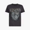 AllSaints Anna Trinity Graphic-print Short-sleeve Organic-cotton T-shirt