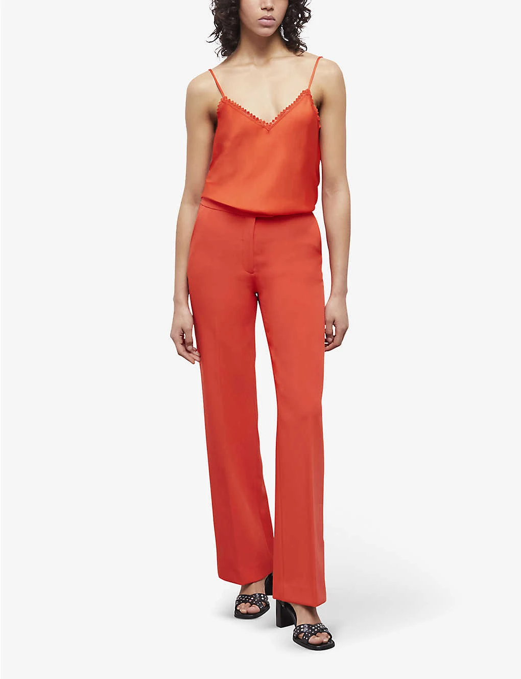 THE KOOPLES Pleated Straight-leg High-rise Stretch-woven Trousers 2 THE KOOPLES Pleated Straight-leg High-rise Stretch-woven Trousers - Image 2