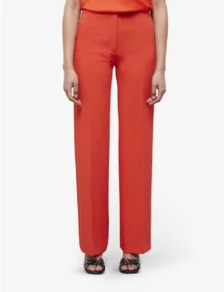 THE KOOPLES Pleated Straight-leg High-rise Stretch-woven Trousers 7 THE KOOPLES Pleated Straight-leg High-rise Stretch-woven Trousers -Reiss Shop R04135440 ORA02 ALT02