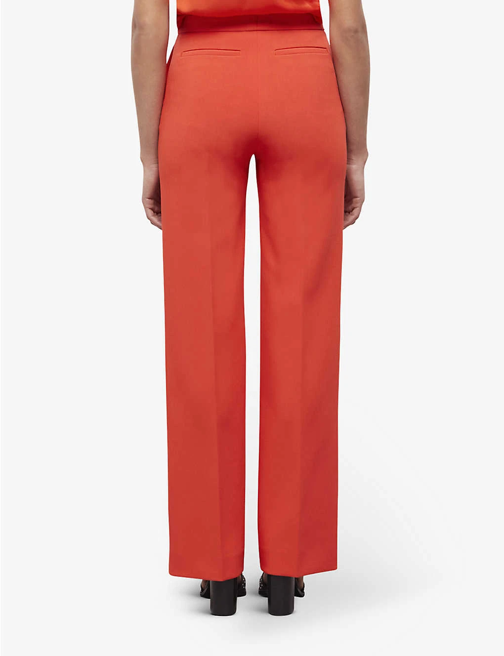 THE KOOPLES Pleated Straight-leg High-rise Stretch-woven Trousers 4 THE KOOPLES Pleated Straight-leg High-rise Stretch-woven Trousers - Image 4