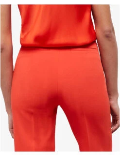 THE KOOPLES Pleated Straight-leg High-rise Stretch-woven Trousers 9 THE KOOPLES Pleated Straight-leg High-rise Stretch-woven Trousers -Reiss Shop R04135440 ORA02 ALT04