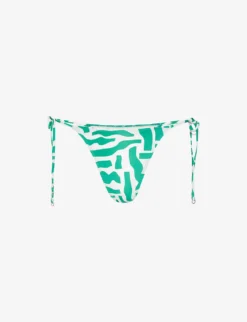 Faithfull The Brand Andrea Abstract-print Bikini Bottoms