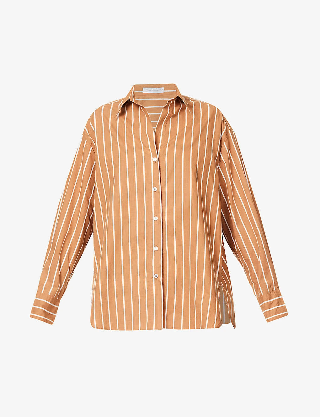 Faithfull The Brand Daija Striped Split-sides Cotton Shirt 1 Faithfull The Brand Daija Striped Split-sides Cotton Shirt