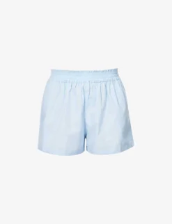 Faithfull The Brand Elva High-rise Cotton-poplin Shorts