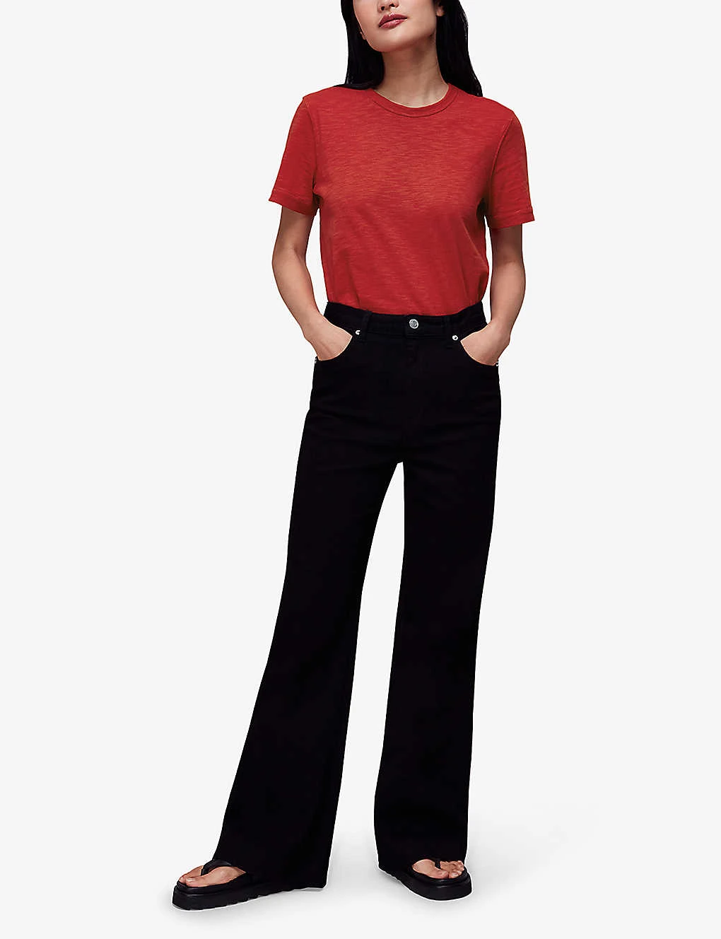 Whistles Emily Ultimate Cotton-jersey T-shirt 2 Whistles Emily Ultimate Cotton-jersey T-shirt - Image 2