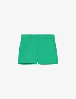 THE KOOPLES Tailored Mid-rise Woven Shorts -Reiss Shop R04136826 GRN01 M