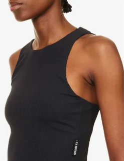 P.E NATION Half Dome Asymmetric Stretch-jersey Top 10 P.E NATION Half Dome Asymmetric Stretch-jersey Top -Reiss Shop R04137943 BLACK ALT04