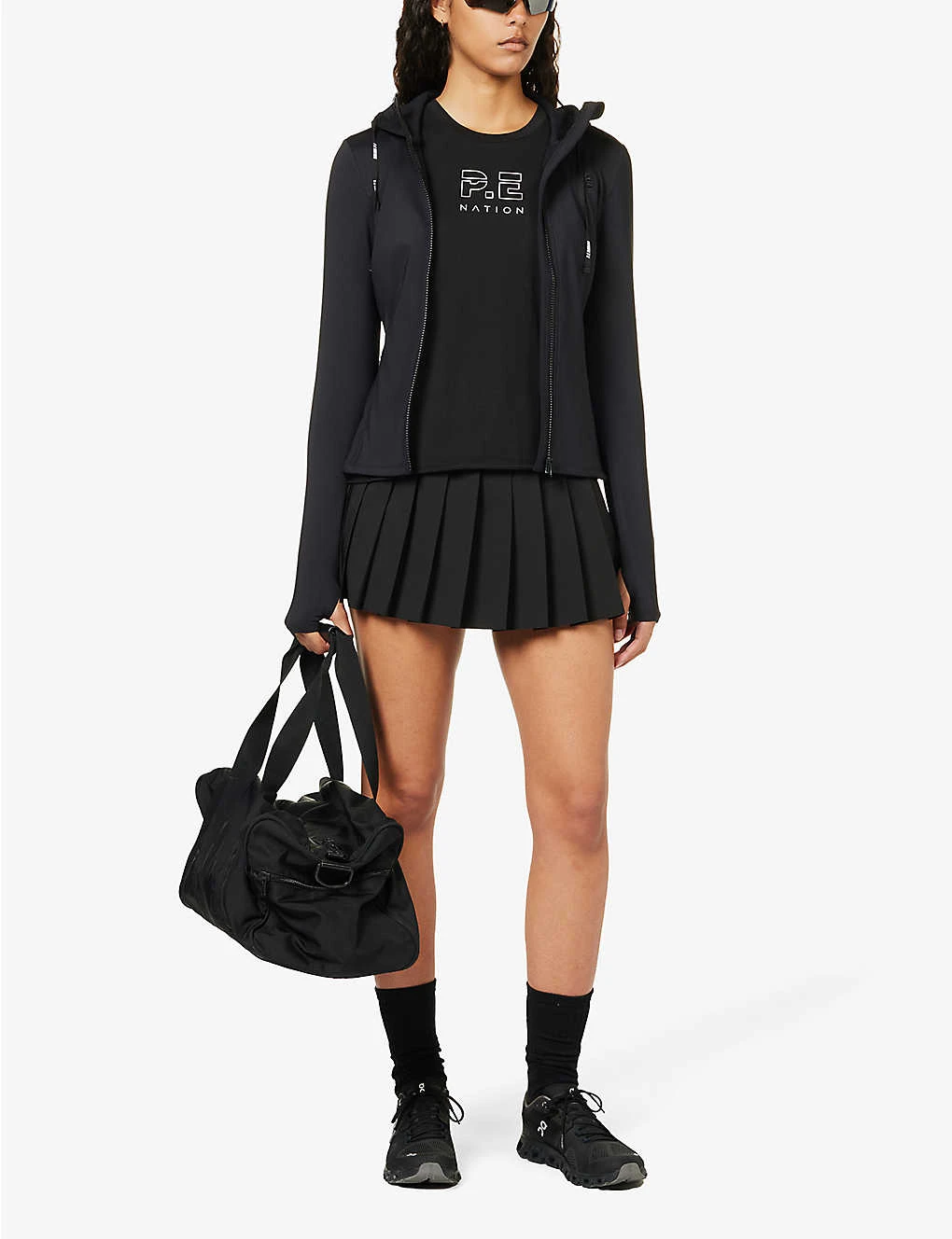 P.E NATION Shuffle Brand-print Organic-cotton Tank Top 2 P.E NATION Shuffle Brand-print Organic-cotton Tank Top - Image 2