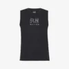 P.E NATION Shuffle Brand-print Organic-cotton Tank Top