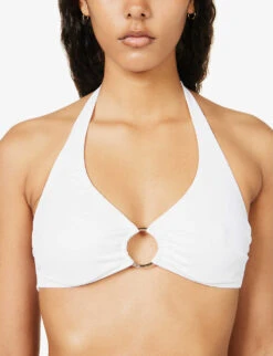 Melissa Odabash Brussels Halterneck Bikini Top -Reiss Shop R04139923 WHITEPIQUE ALT04