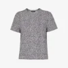 Whistles Dashed Leopard-print Organic-cotton T-shirt