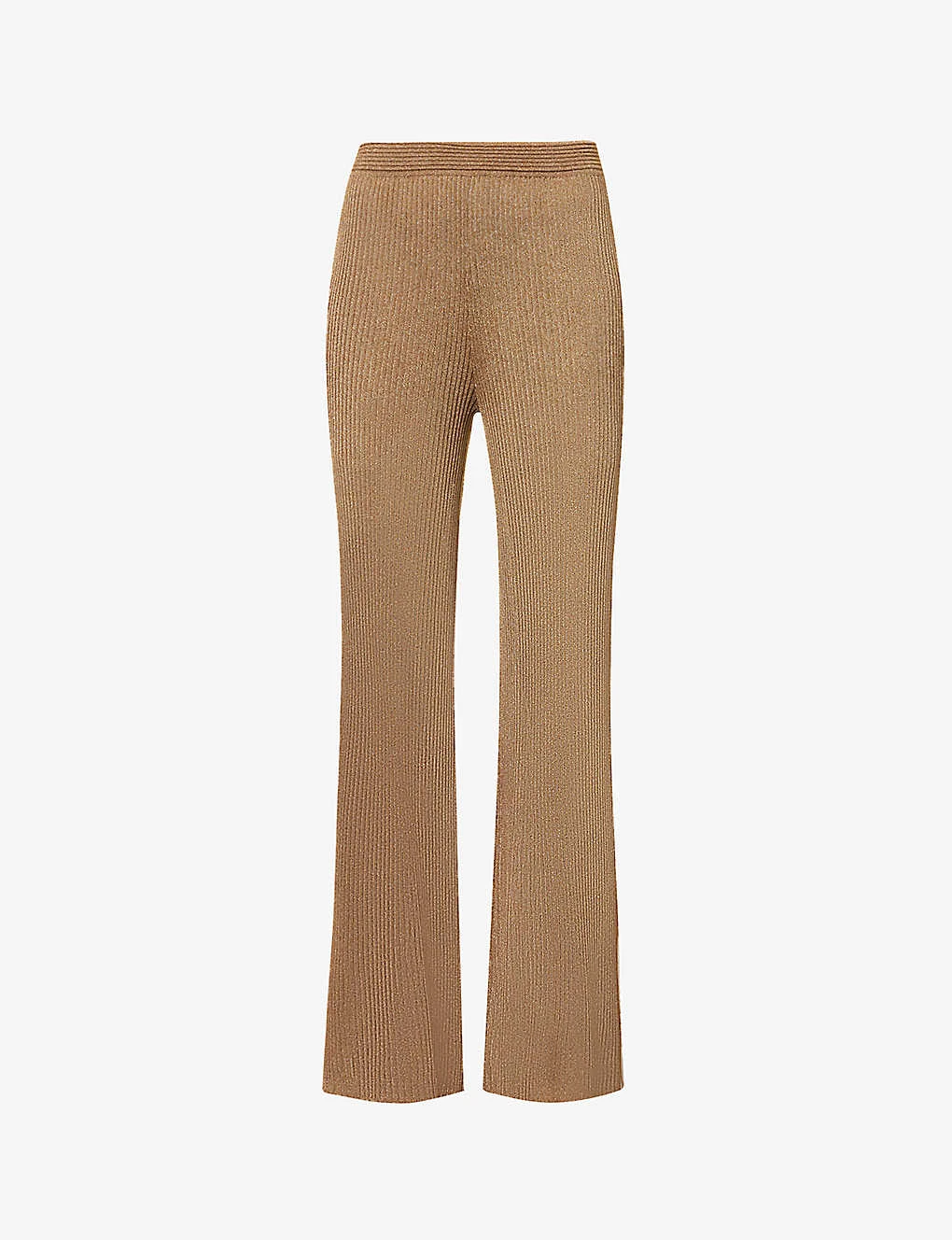 Neriah Wide-leg High-rise Knitted Trousers 1 Neriah Wide-leg High-rise Knitted Trousers