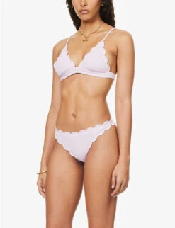 Marysia Santa Clara Scallop-trim Bikini Top -Reiss Shop R04140988 VIOLETTE ALT02