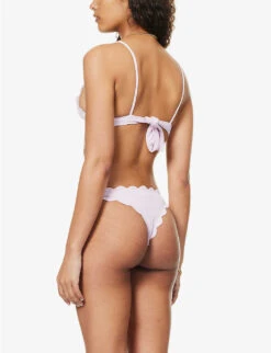 Marysia Santa Clara Scallop-trim Bikini Top -Reiss Shop R04140988 VIOLETTE ALT03