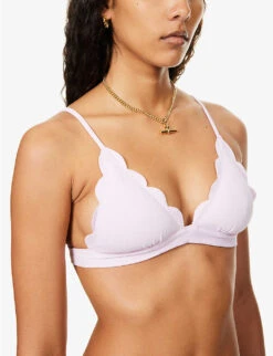 Marysia Santa Clara Scallop-trim Bikini Top -Reiss Shop R04140988 VIOLETTE ALT04