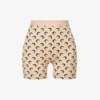 Marine Serre Moon-print Slim-fit Stretch-recycled Polyamide Shorts