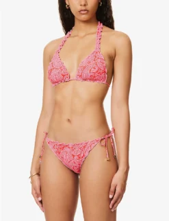 Tangier Abstract-print Stretch-recycled Polyamide Bikini Top 7 Tangier Abstract-print Stretch-recycled Polyamide Bikini Top -Reiss Shop R04142183 PRTPRT ALT02