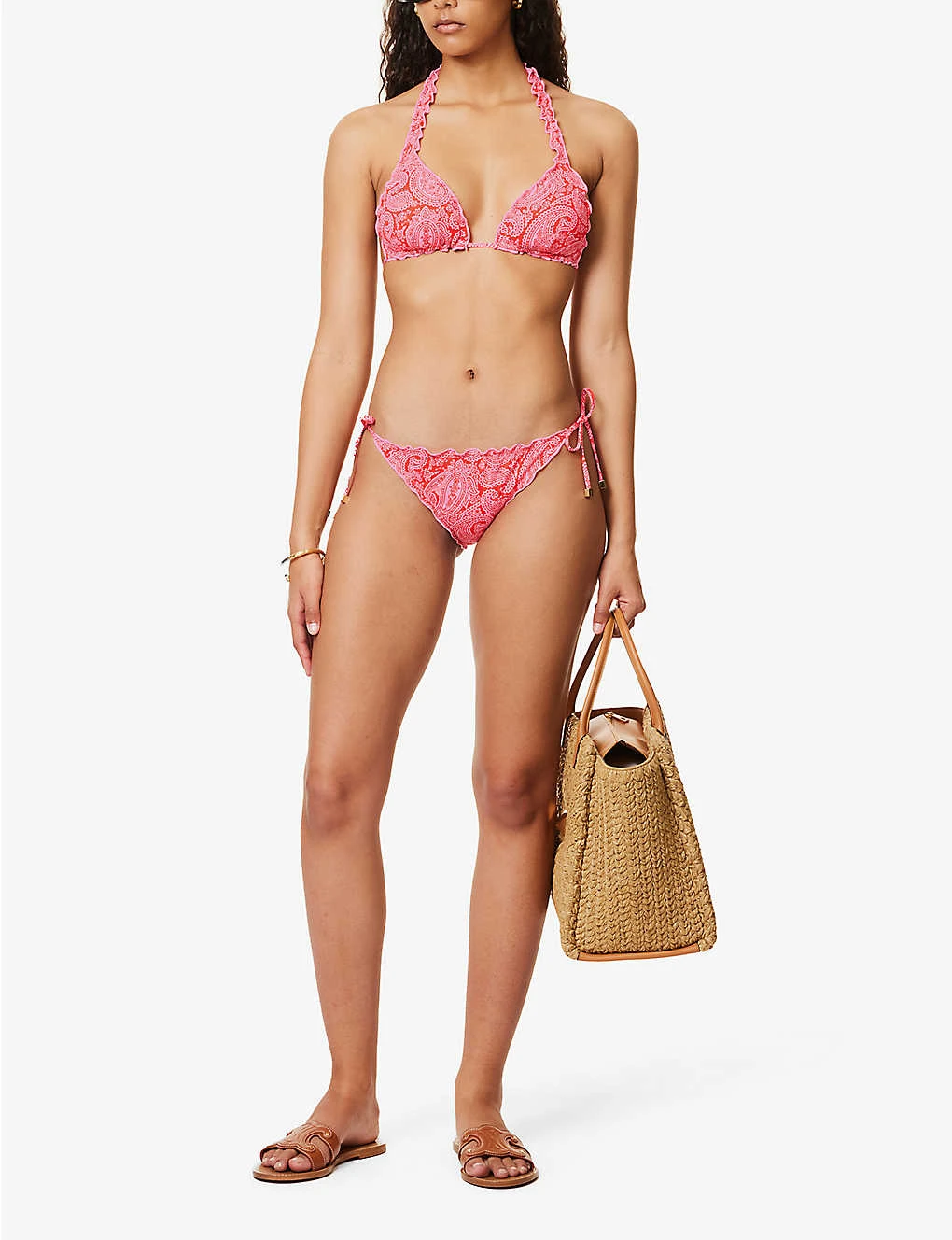 Tangier Abstract-print Stretch-recycled Polyester Bikini Bottoms 2 Tangier Abstract-print Stretch-recycled Polyester Bikini Bottoms - Image 2