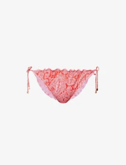 Tangier Abstract-print Stretch-recycled Polyester Bikini Bottoms