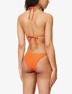 Morocco Ring-embellished Recycled Polyamide-blend Bikini Top 8 Morocco Ring-embellished Recycled Polyamide-blend Bikini Top -Reiss Shop R04142187 REDRED ALT03