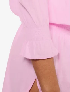 Sicily Self-tie Cotton Tunic 9 Sicily Self-tie Cotton Tunic -Reiss Shop R04142193 PNKPNK ALT04