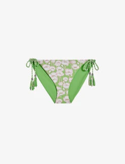 Ted Baker Reversible Floral-print Bikini Bottoms