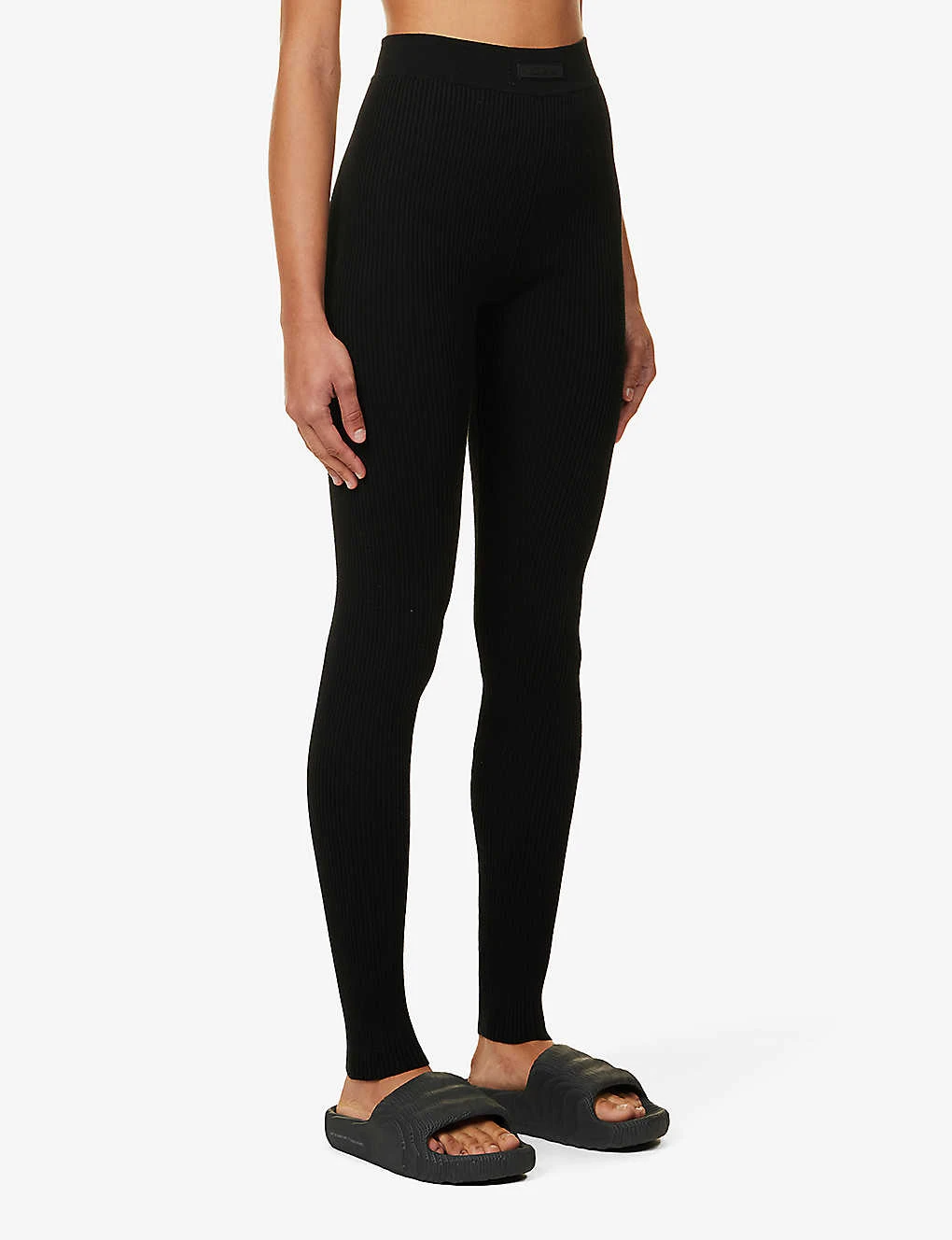 ESSENTIALS Sport Straight-leg High-rise Knitted Leggings 3 ESSENTIALS Sport Straight-leg High-rise Knitted Leggings - Image 3