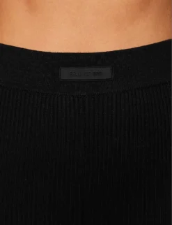 ESSENTIALS Sport Straight-leg High-rise Knitted Leggings 9 ESSENTIALS Sport Straight-leg High-rise Knitted Leggings -Reiss Shop R04142432 JETBLACK ALT04