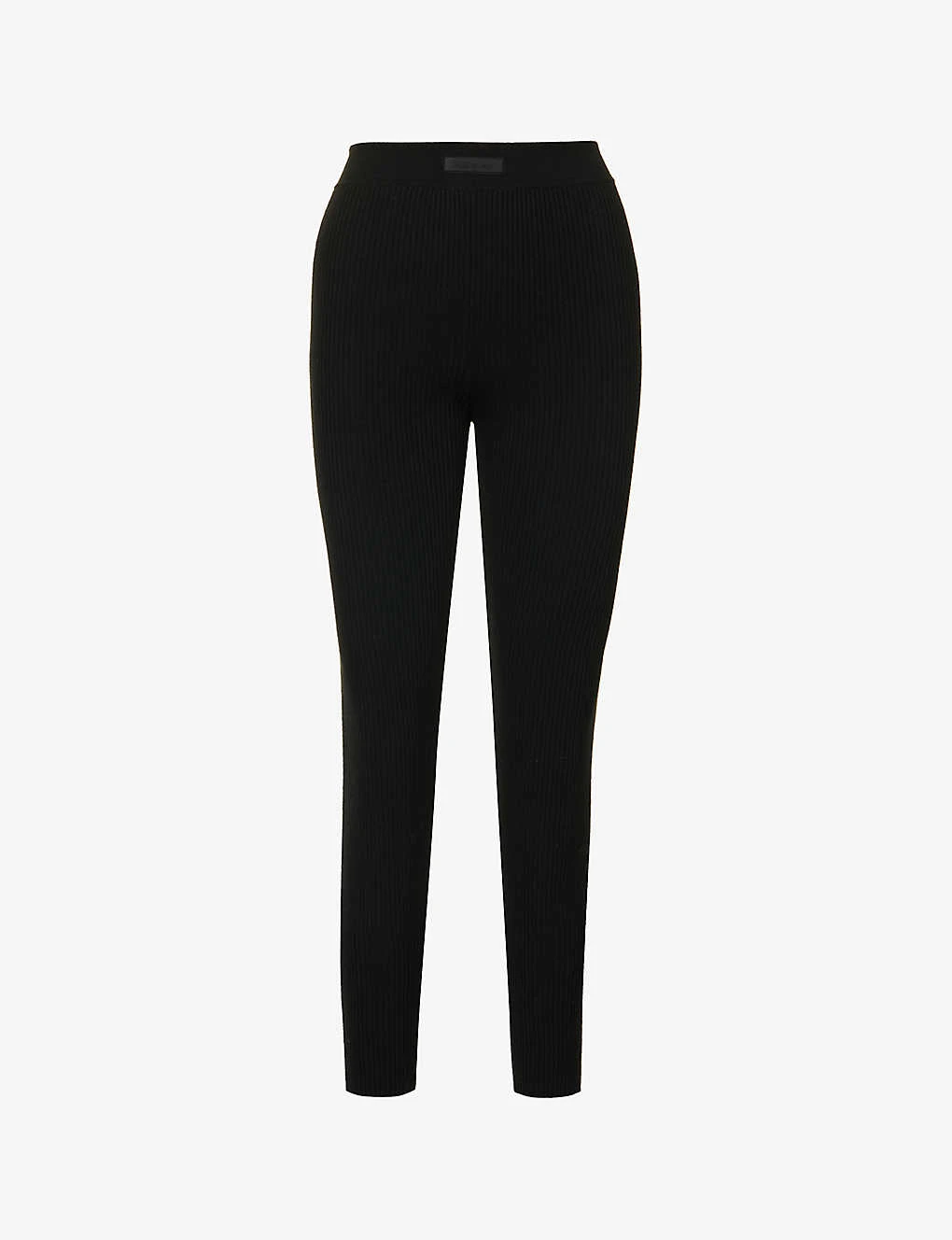 ESSENTIALS Sport Straight-leg High-rise Knitted Leggings 1 ESSENTIALS Sport Straight-leg High-rise Knitted Leggings