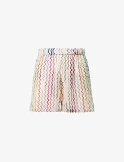 Missoni Raschel Chevron Woven Shorts