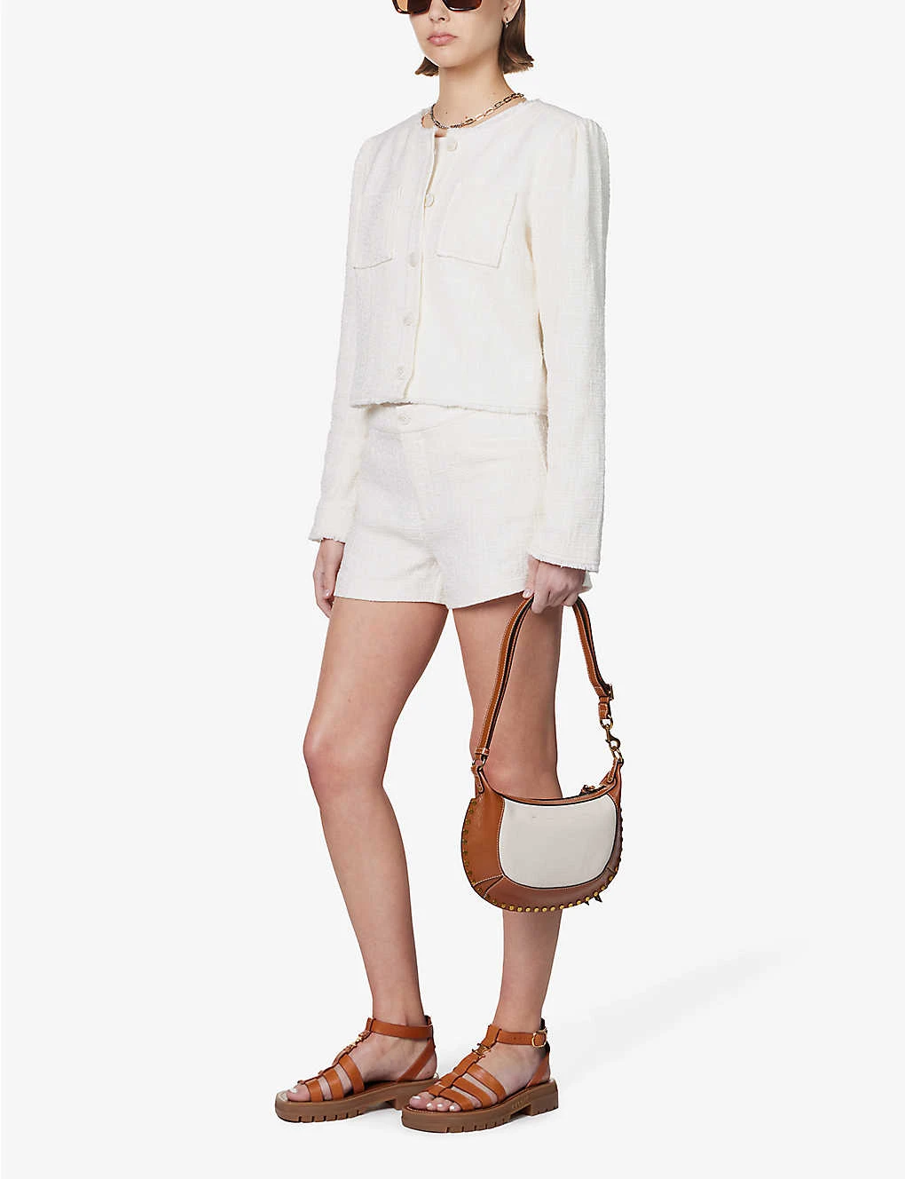 Paige Patrizia Mid-rise Cotton-rayon Blend Shorts 2 Paige Patrizia Mid-rise Cotton-rayon Blend Shorts - Image 2