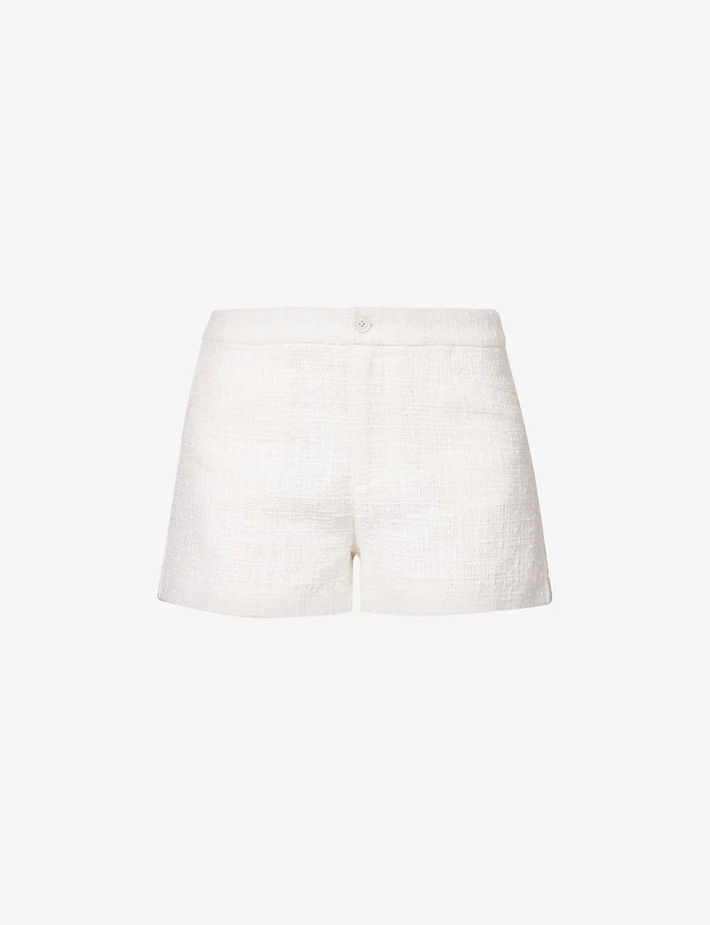 Paige Patrizia Mid-rise Cotton-rayon Blend Shorts 1 Paige Patrizia Mid-rise Cotton-rayon Blend Shorts