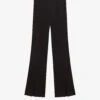 Maje Pomelo Flared Mid-rise Stretch-woven Trousers