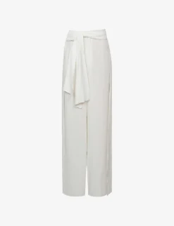 Reiss Gemma Split-sides Wide-leg High-rise Woven Trousers
