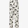 ANINE BING Owen Floral-print Wide-leg Mid-rise Woven Trousers