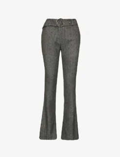 Stromboli Belted Mid-rise Woven Trousers