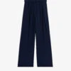 Ted Baker Jemmiah Belted Wide-leg Mid-rise Woven Trousers