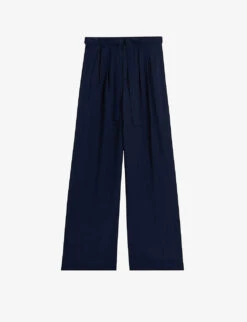Ted Baker Jemmiah Belted Wide-leg Mid-rise Woven Trousers