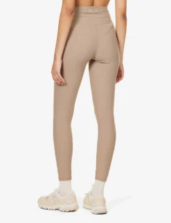 Peached High-rise Stretch-recycled Polyamide Leggings 8 Peached High-rise Stretch-recycled Polyamide Leggings -Reiss Shop R04148920 BROWN ALT03