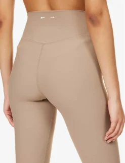 Peached High-rise Stretch-recycled Polyamide Leggings 9 Peached High-rise Stretch-recycled Polyamide Leggings -Reiss Shop R04148920 BROWN ALT04