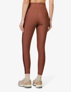 Hustle High-rise Stretch-recycled Polyamide Leggings -Reiss Shop R04148924 BROWN ALT03