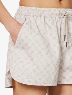 Daily Paper Reportia Drawstring-waist Cotton Shorts -Reiss Shop R04148970 HUSHEDVIOLET ALT04