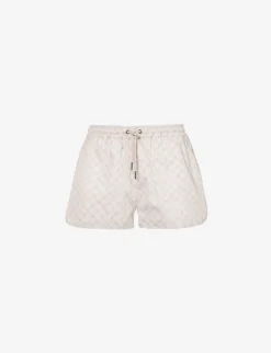 Daily Paper Reportia Drawstring-waist Cotton Shorts