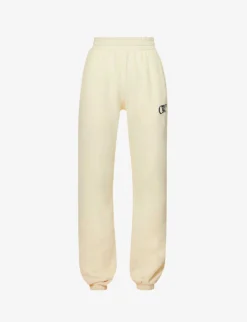 Tapered Mid-rise Cotton Jogging Bottoms
